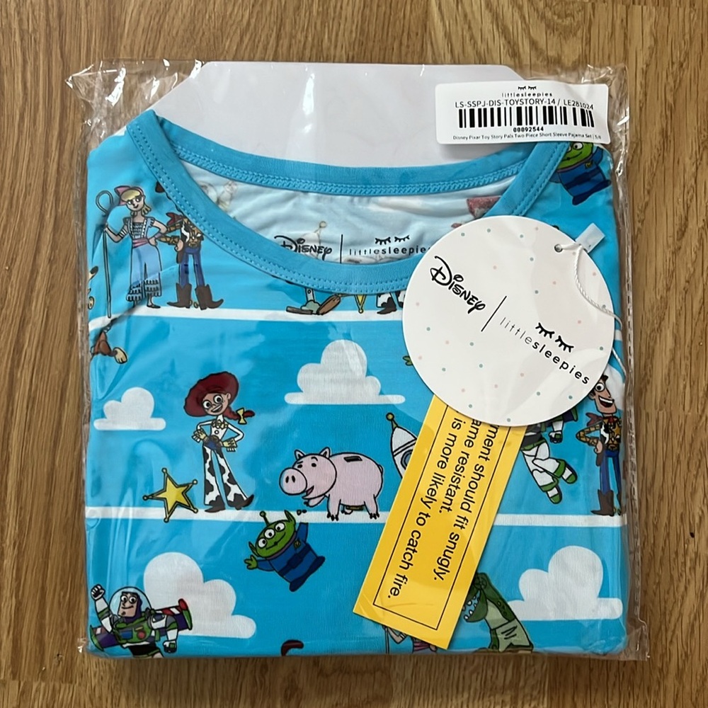 BNWT/NIB Little Sleepies Disney Blue Toy Story Stars 5/6